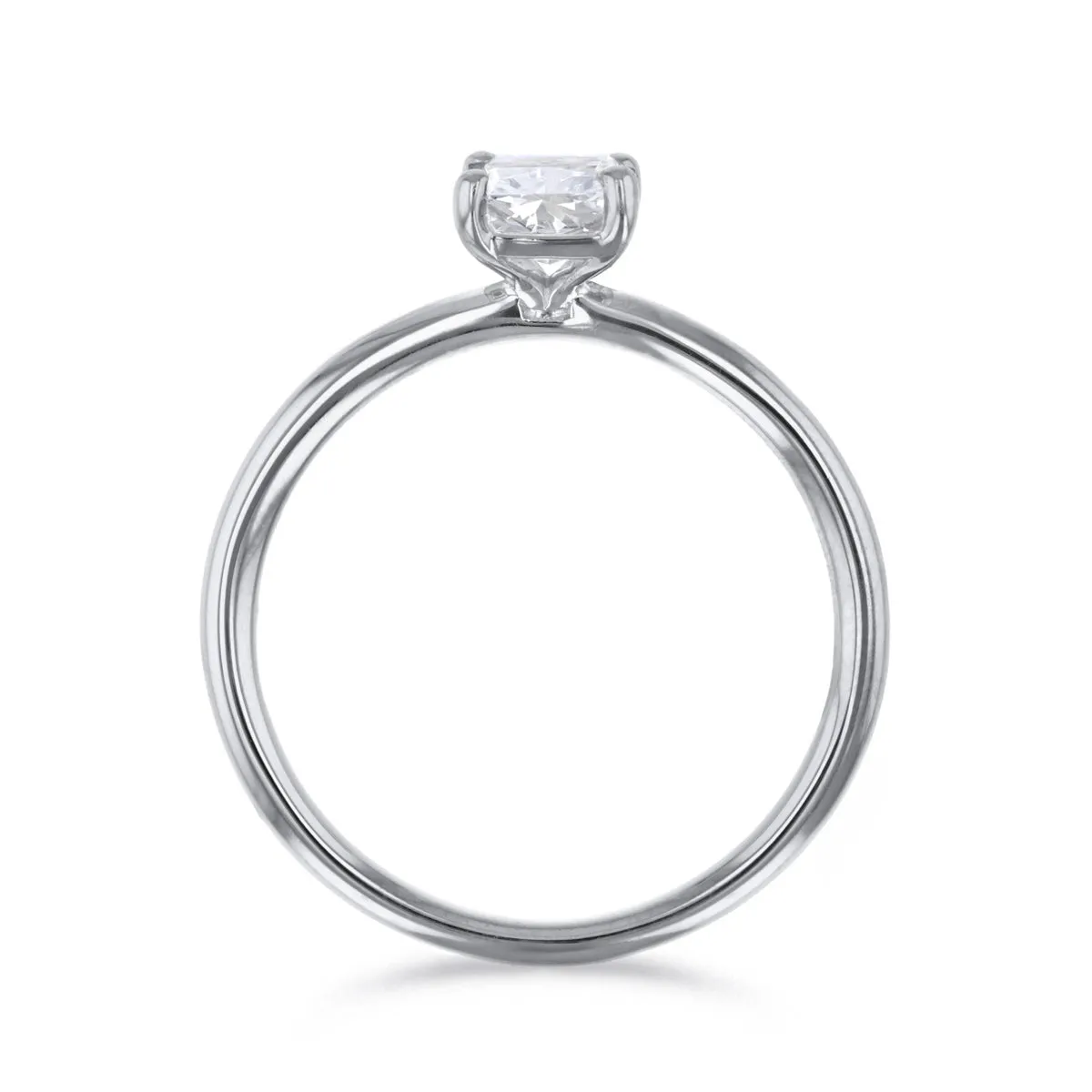 1-00ct Sofia Radiant Cut Diamond Solitaire Engagement Ring | 18ct White Gold