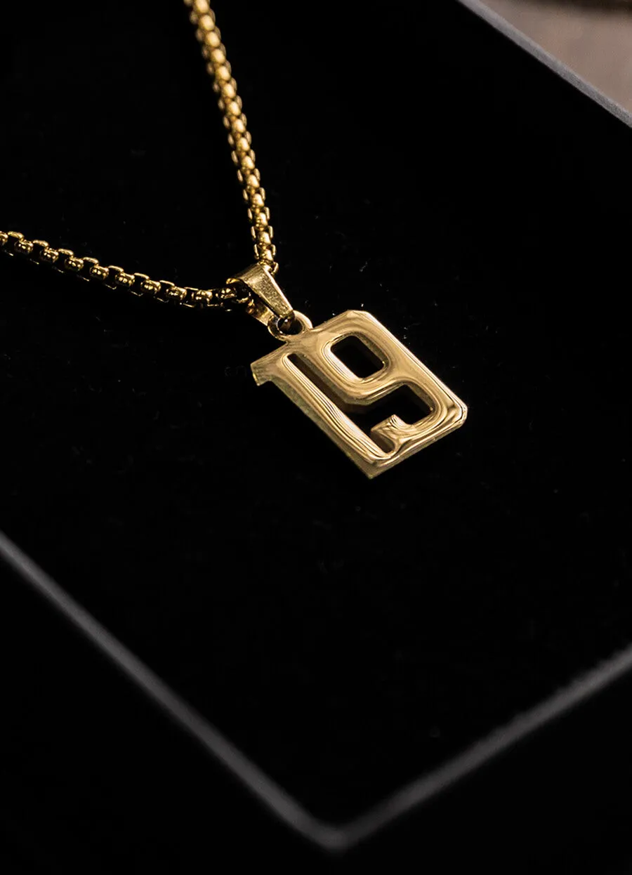 18k Gold Number Chain