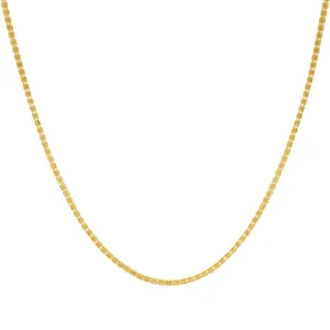 22K Yellow Gold Fancy Chain, Length 18inches