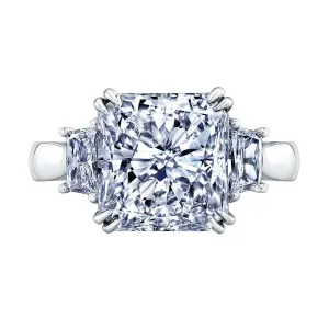 3.00 CARAT CENTER RADIANT CUT DIAMOND ENGAGEMENT RING