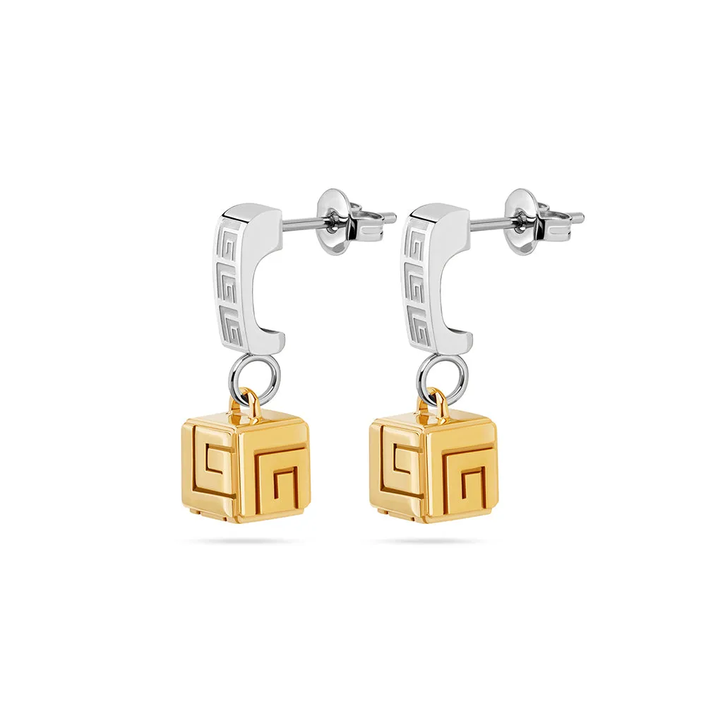 Aline Two Tone Earrings