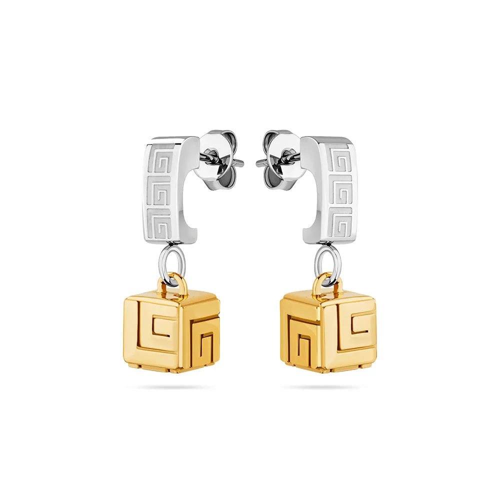 Aline Two Tone Earrings