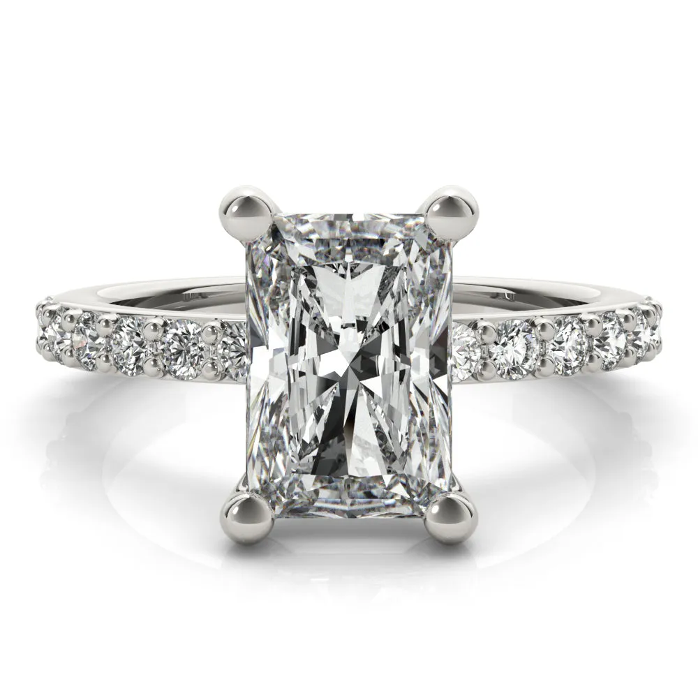 Allegra Radiant Cut Diamond Engagement Ring Setting