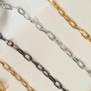 Aluminium Chain | Size H-12mm W-6mm | 1mtr |  JT-19-35-44