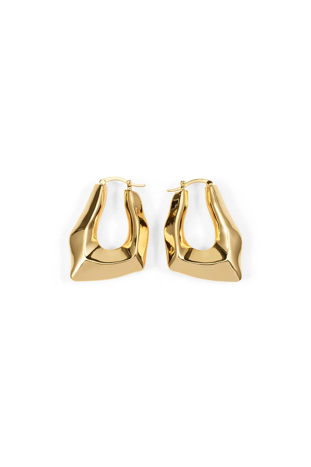 Angular Hoop Earrings