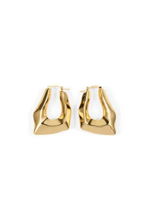 Angular Hoop Earrings