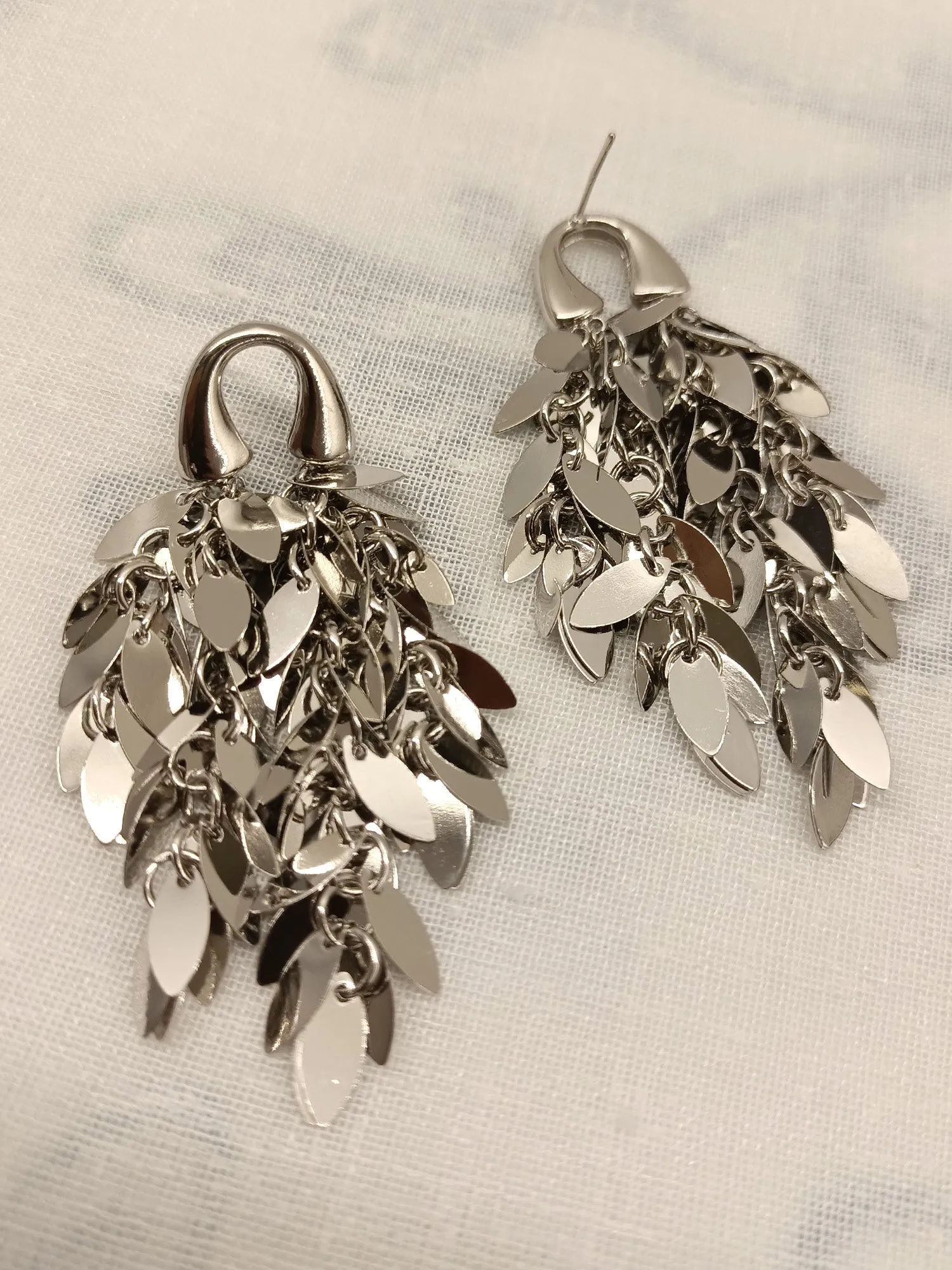 Anguri Silver Western Earrings