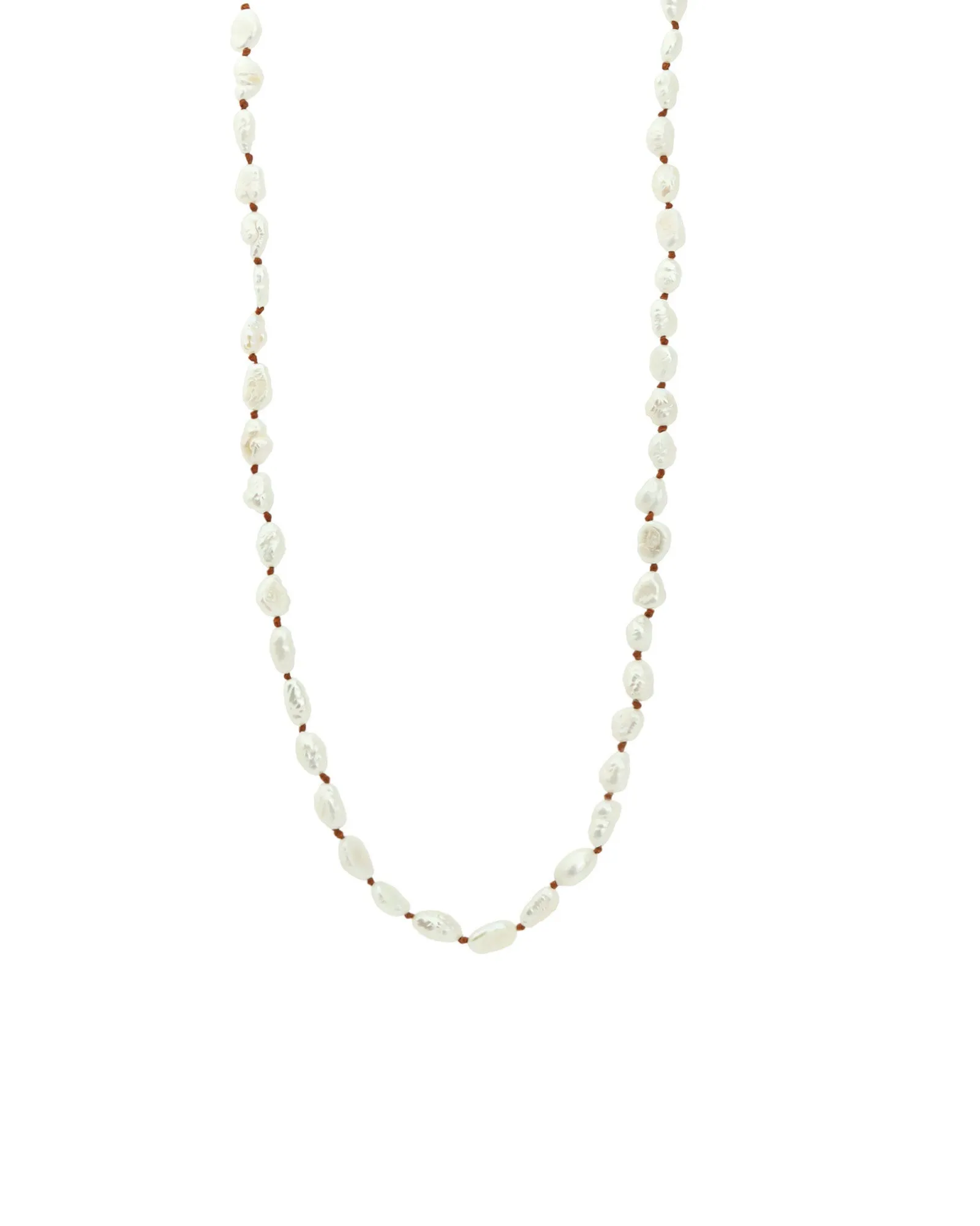 Baroque Pearl Knot Necklace