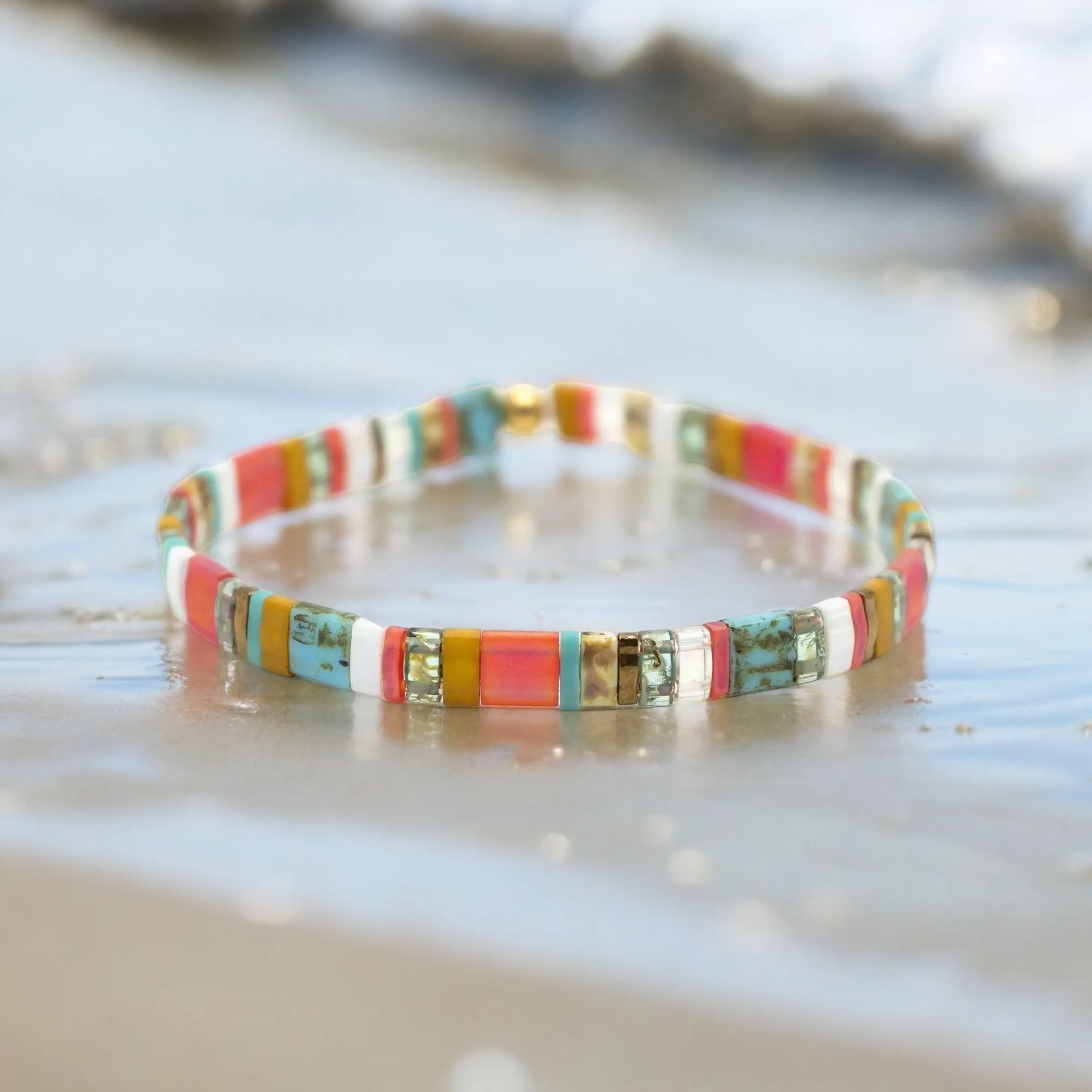 BEACH BUM - Tila Bead Bracelet | Single