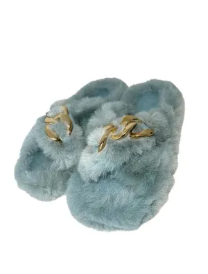 Blue Chains Slippers