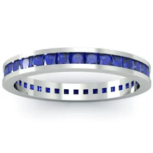 Blue Sapphire Eternity Ring