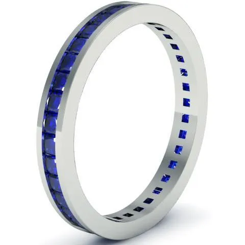 Blue Sapphire Eternity Ring