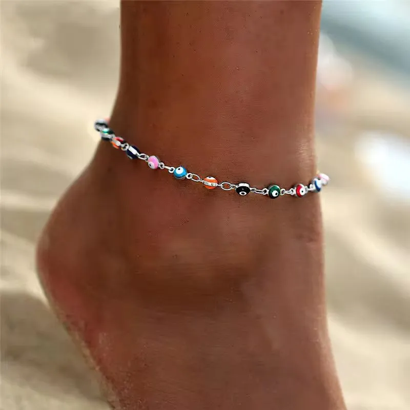 Boho Ocean Beach Sea Shell Cowrie Ankle