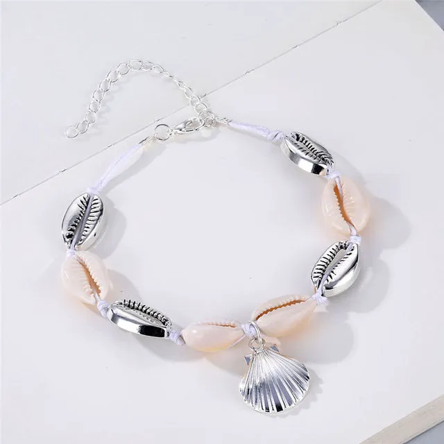 Boho Shell Conch Rope Anklets For Women