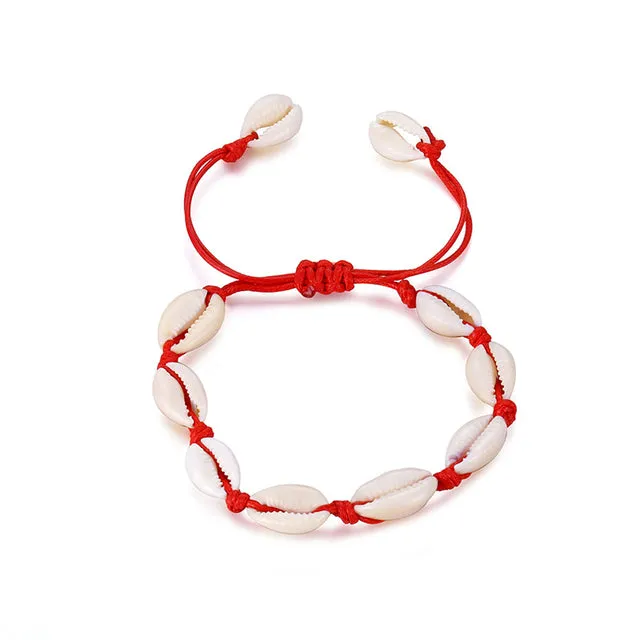 Boho Shell Conch Rope Anklets For Women