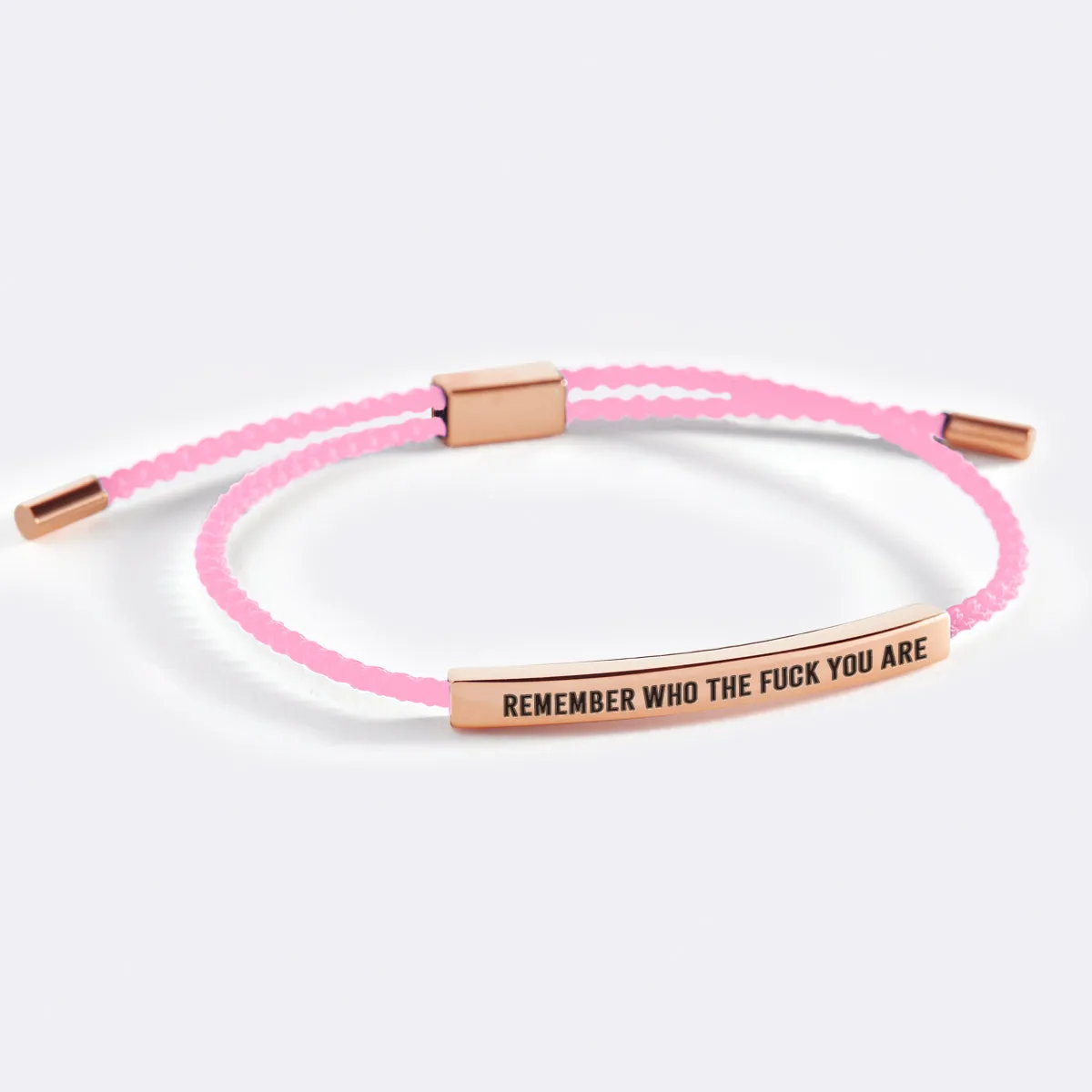 Bold Remember Who the F♥ck You Are Inspire Bracelet