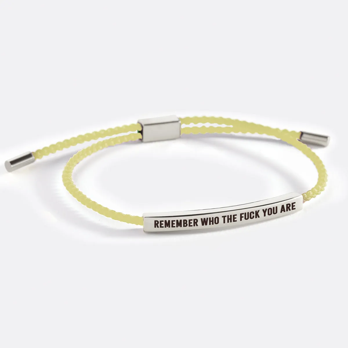 Bold Remember Who the F♥ck You Are Inspire Bracelet