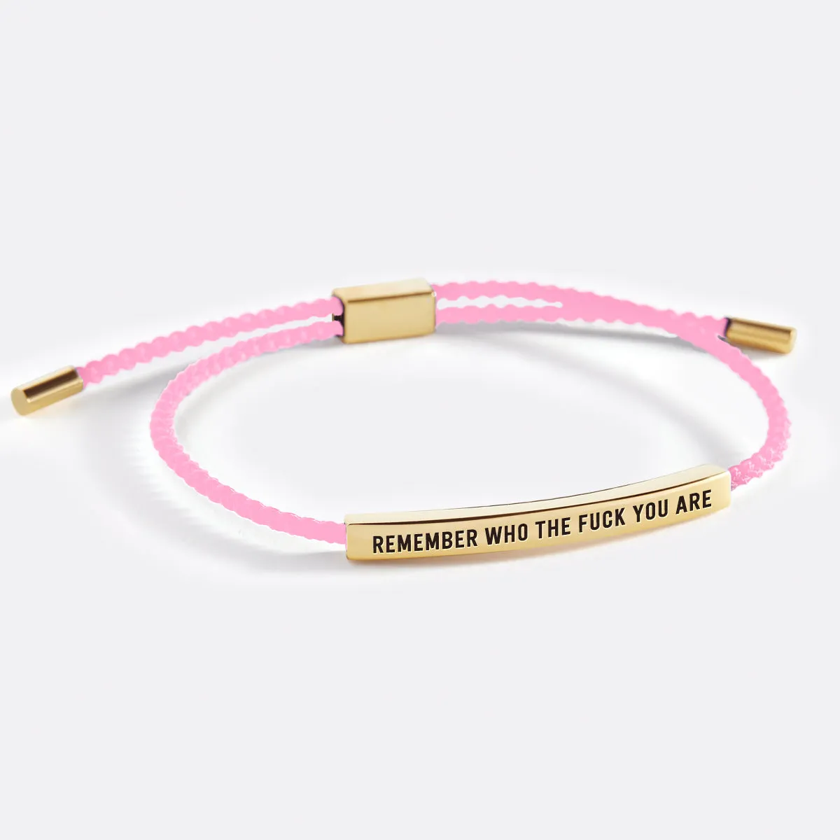 Bold Remember Who the F♥ck You Are Inspire Bracelet