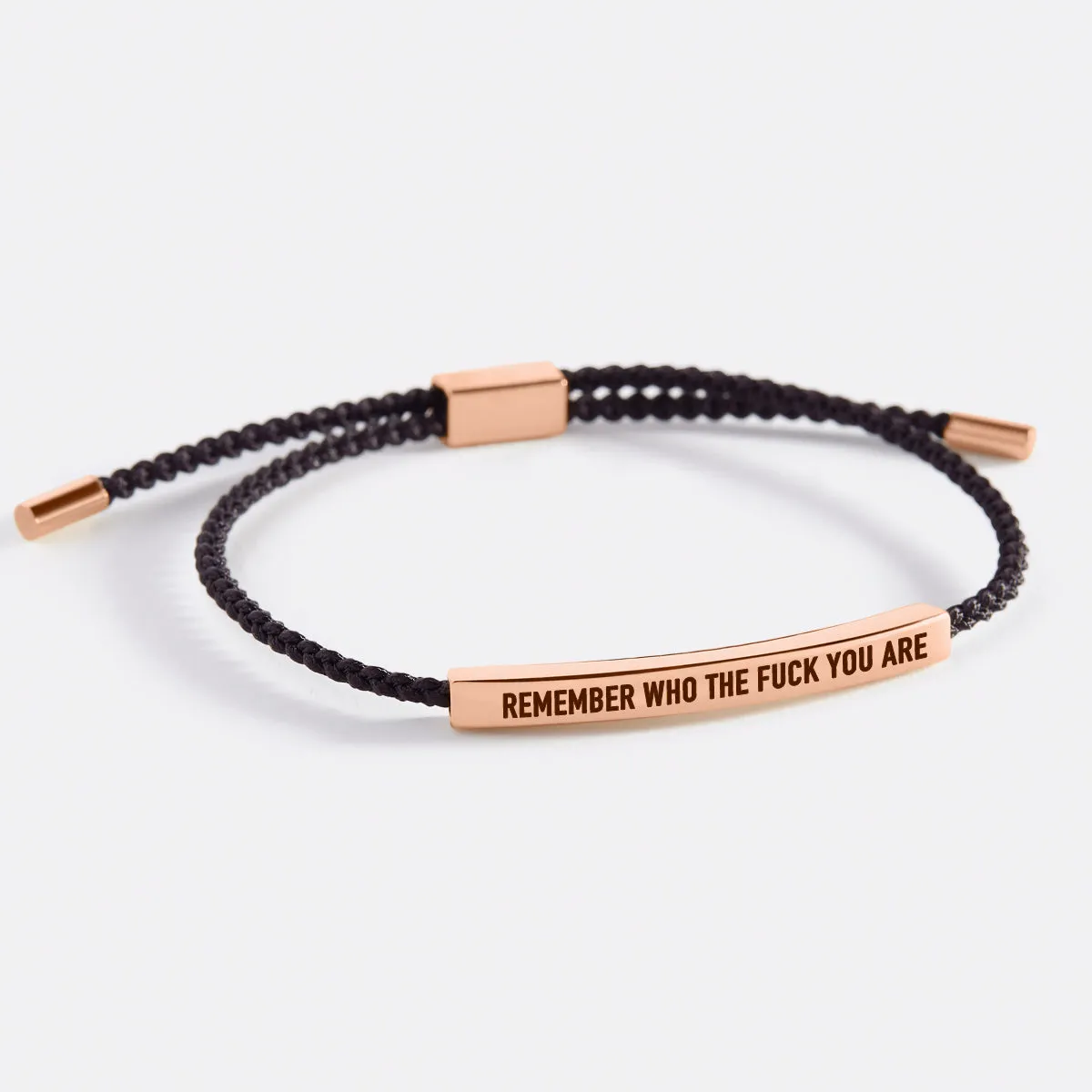 Bold Remember Who the F♥ck You Are Inspire Bracelet