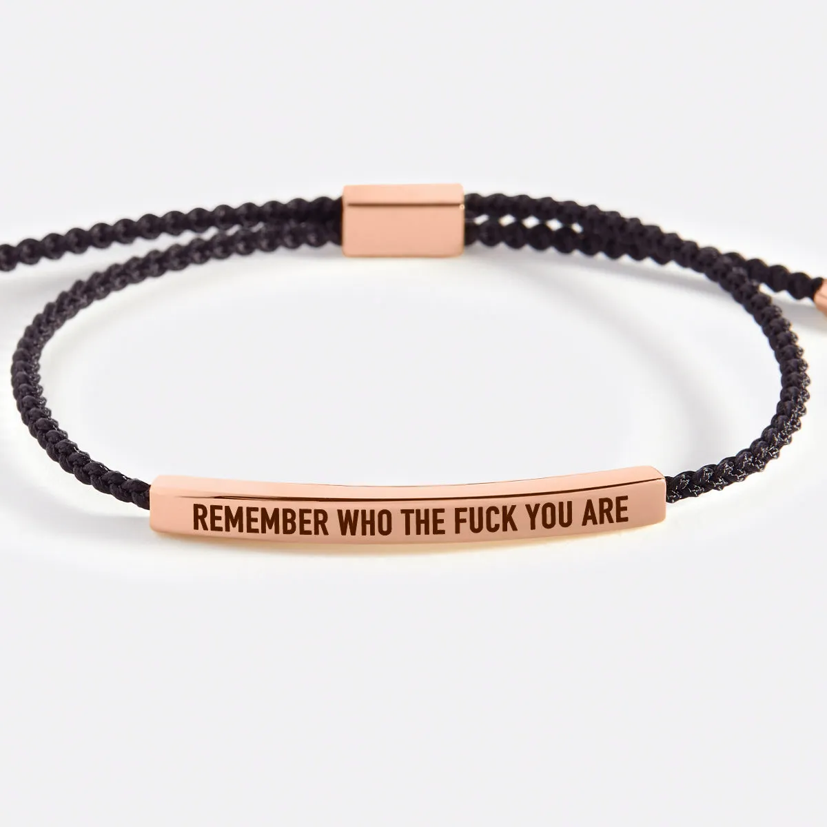 Bold Remember Who the F♥ck You Are Inspire Bracelet