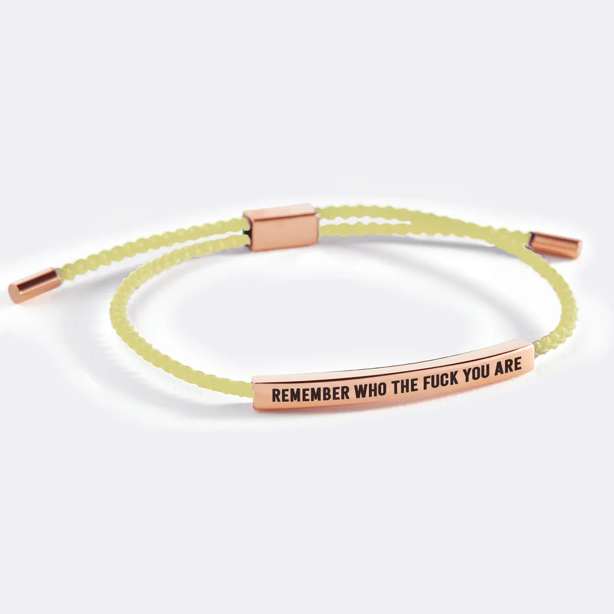 Bold Remember Who the F♥ck You Are Inspire Bracelet