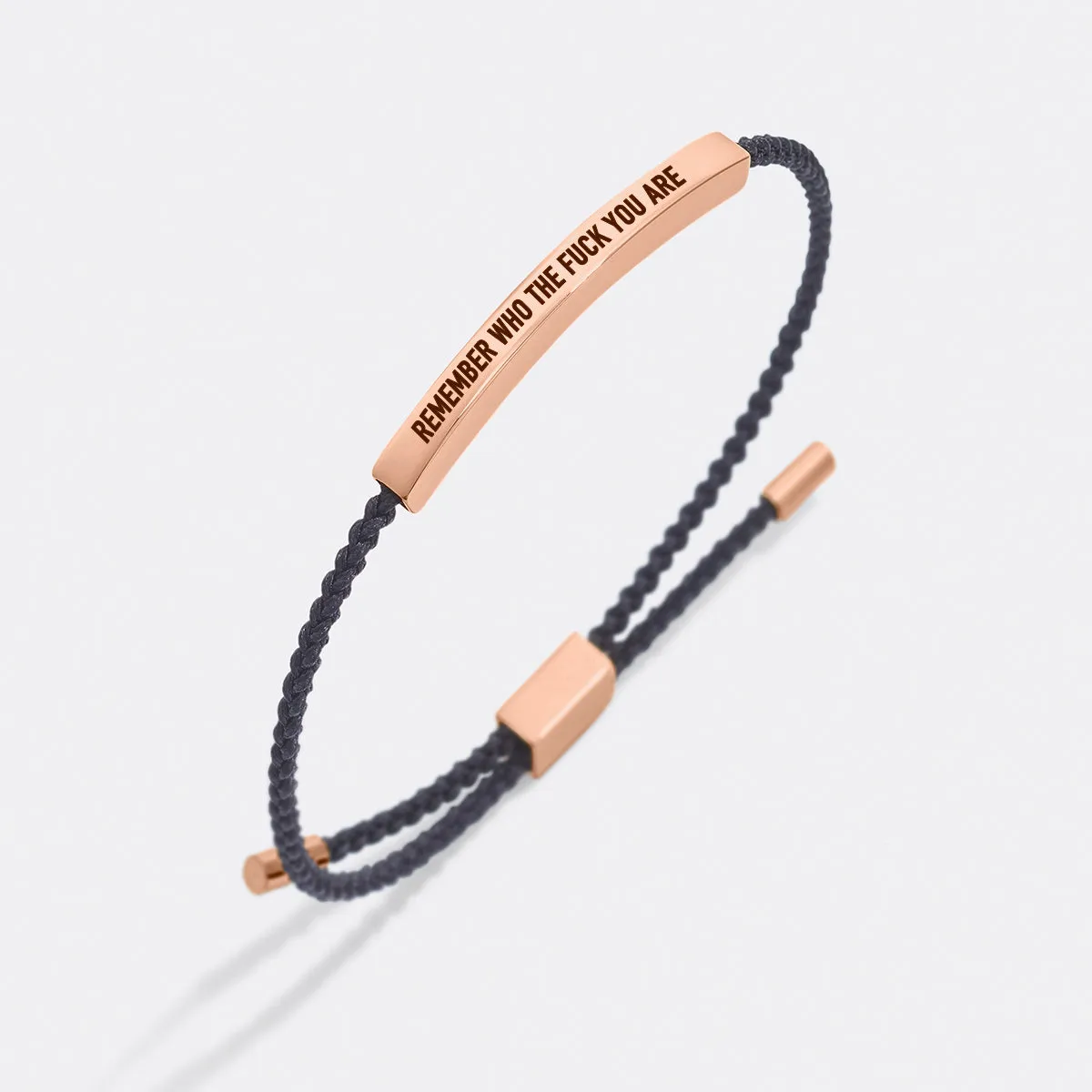 Bold Remember Who the F♥ck You Are Inspire Bracelet