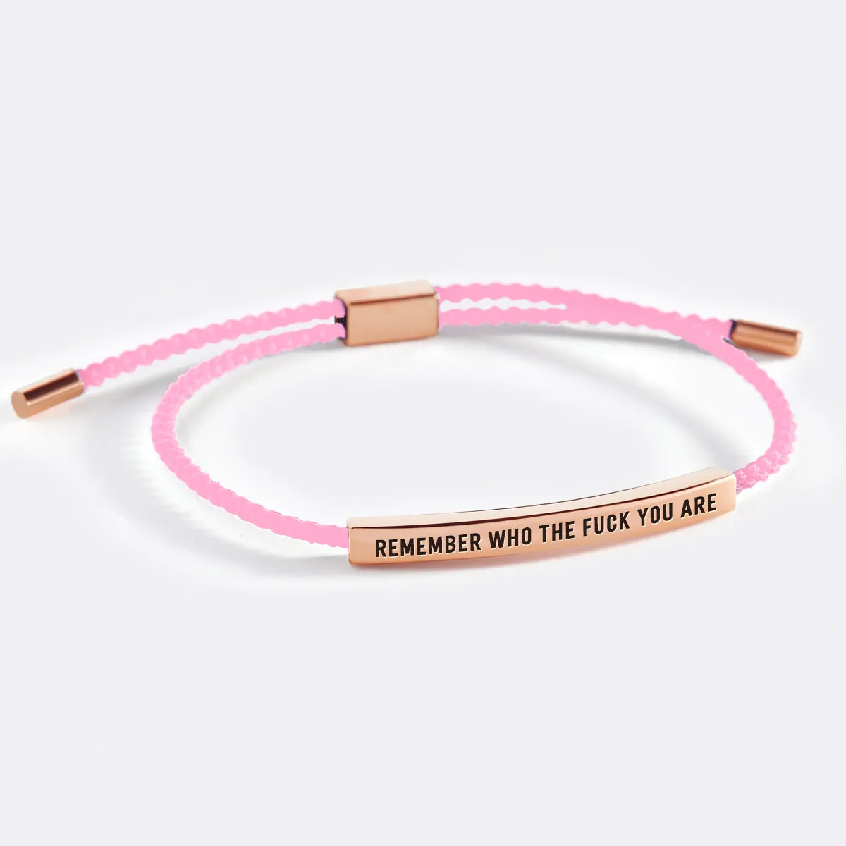 Bold Remember Who the F♥ck You Are Inspire Bracelet