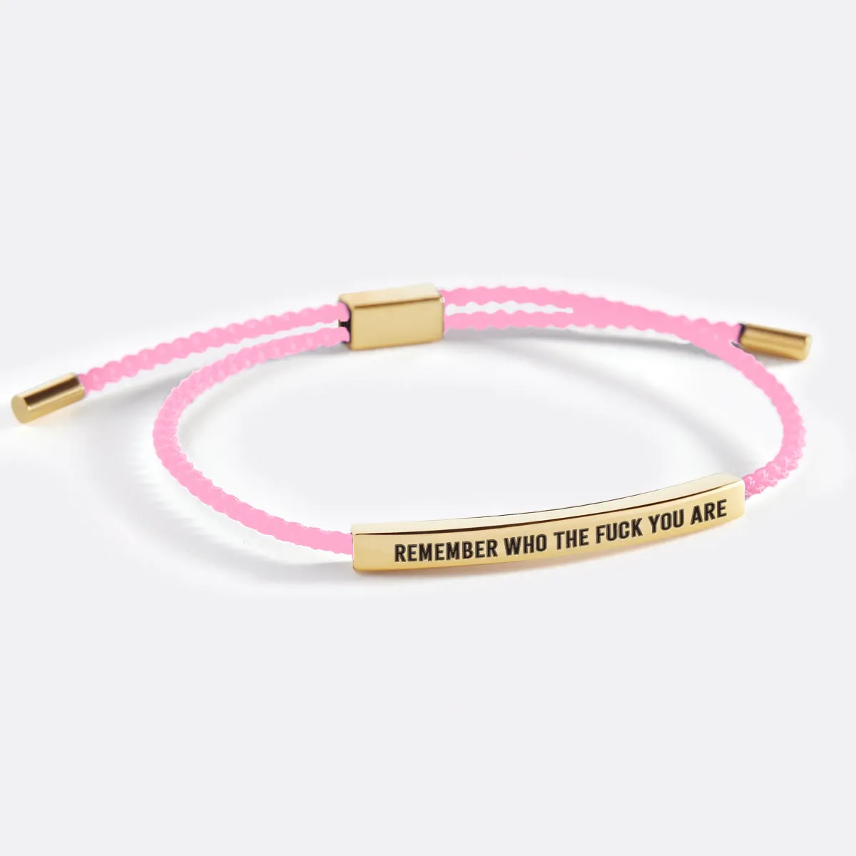 Bold Remember Who the F♥ck You Are Inspire Bracelet