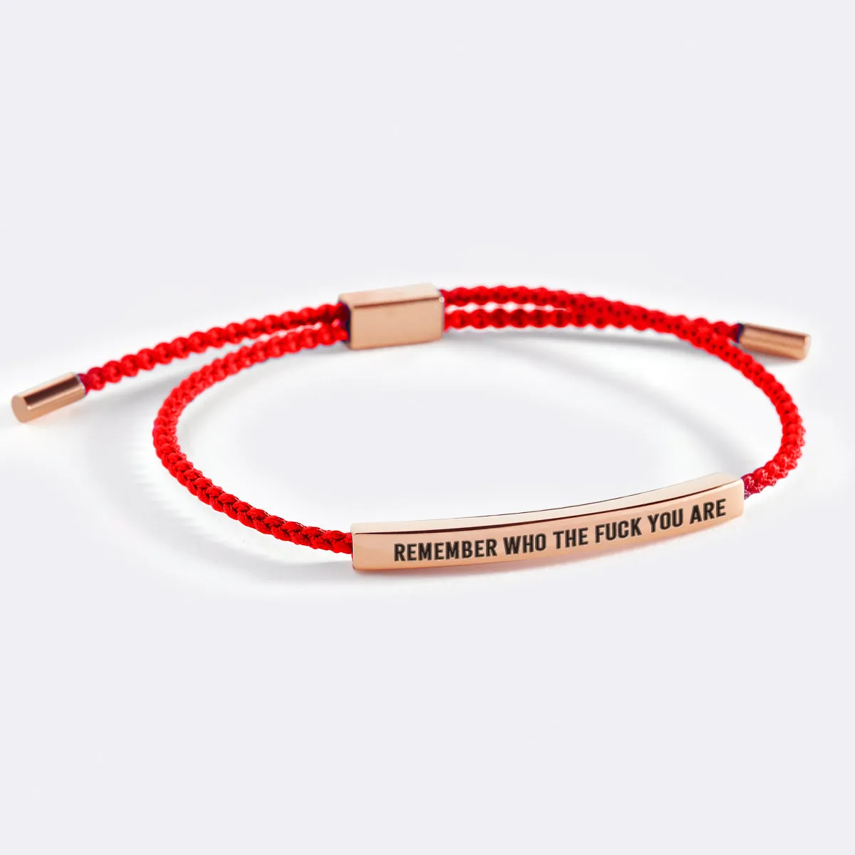 Bold Remember Who the F♥ck You Are Inspire Bracelet