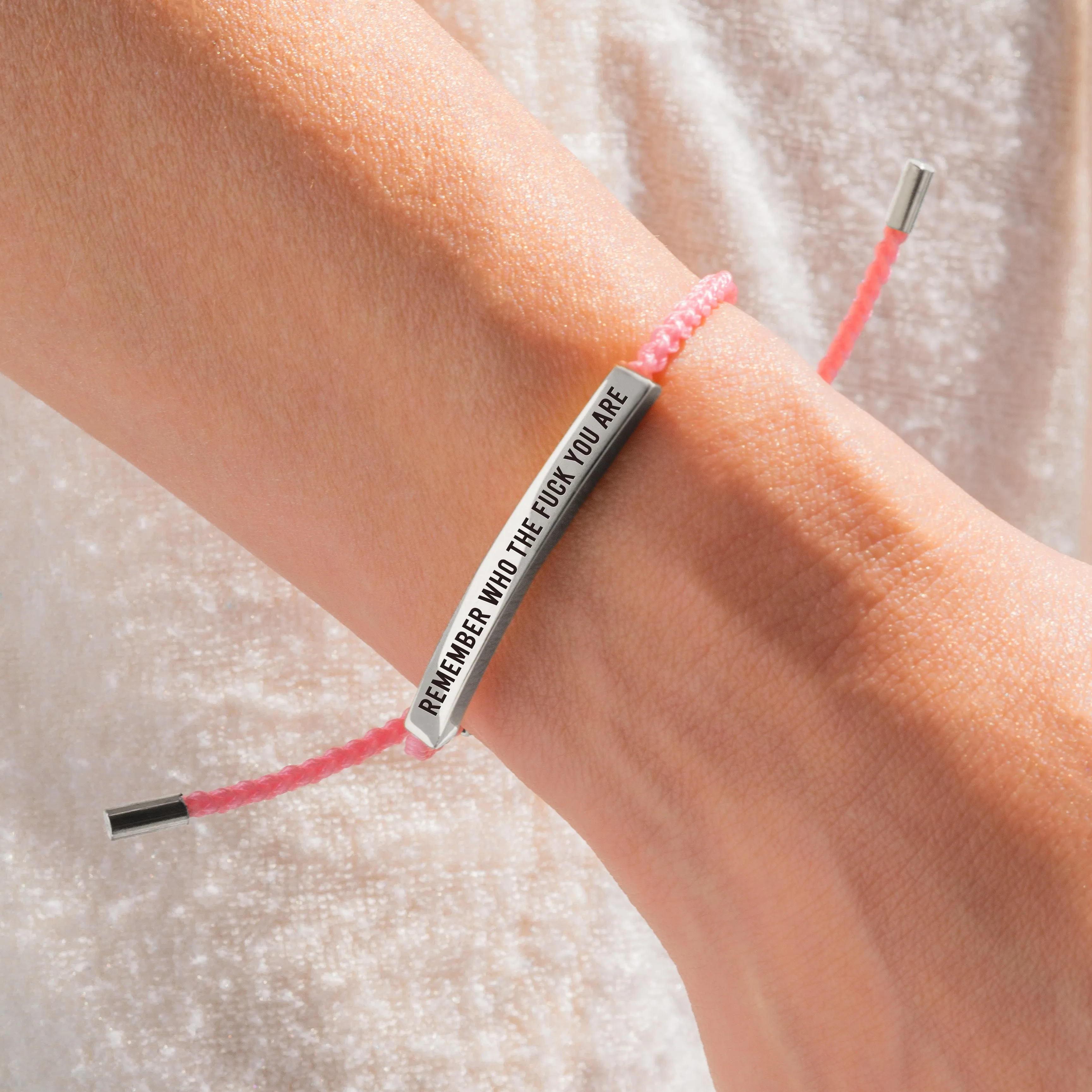 Bold Remember Who the F♥ck You Are Inspire Bracelet