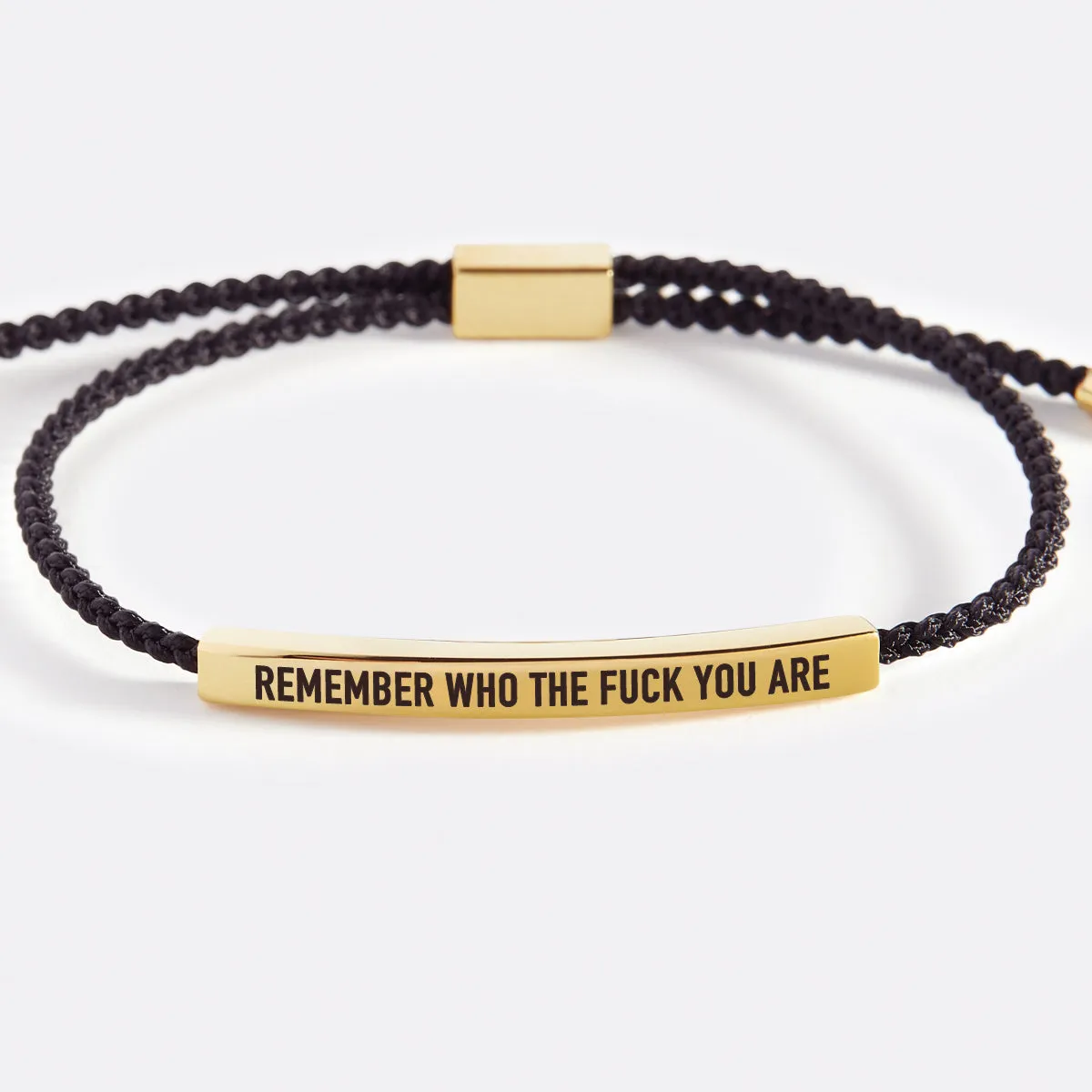 Bold Remember Who the F♥ck You Are Inspire Bracelet