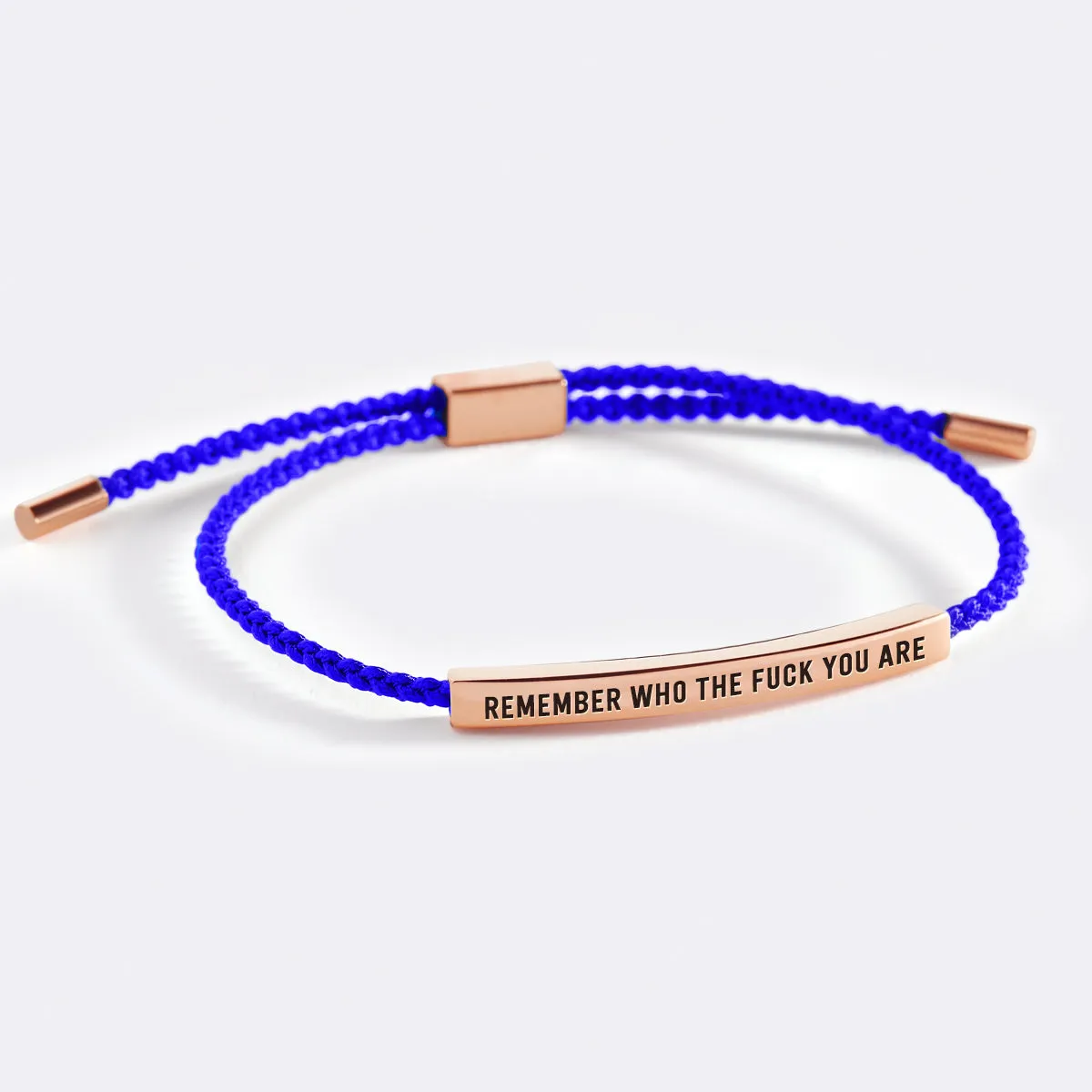 Bold Remember Who the F♥ck You Are Inspire Bracelet