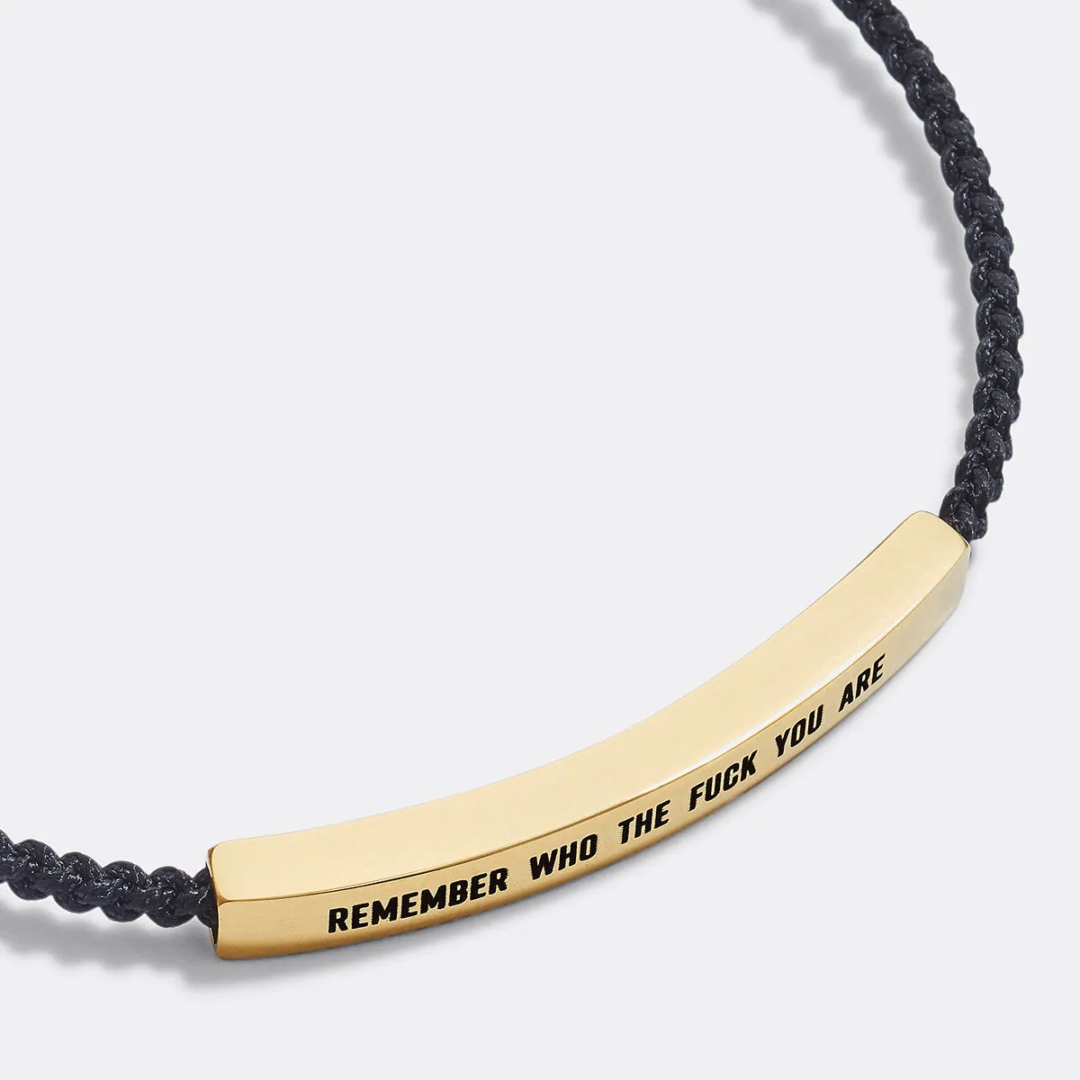 Bold Remember Who the F♥ck You Are Inspire Bracelet