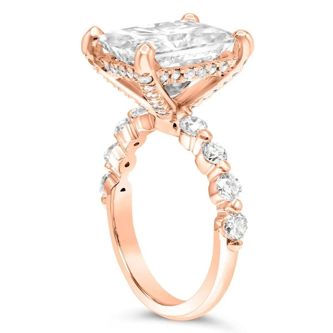 Brooke | Radiant Moissanite Engagement Ring