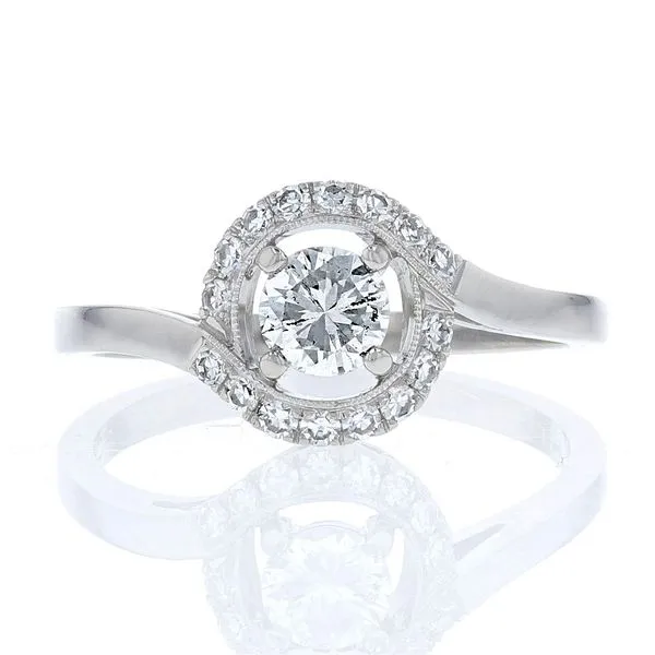 Bypass Halo Engagement Ring