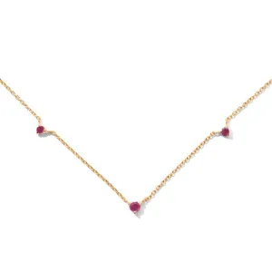 Celestial Necklace, Ruby, Gold