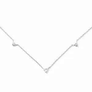 Celestial Necklace, White Topaz, Silver