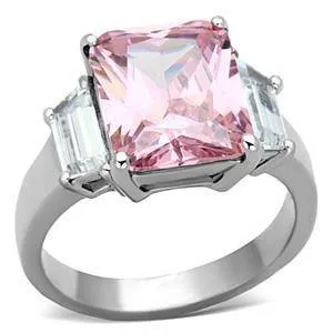 CJG1272 Wholesale Radiant Rose CZ Stainless Steel Ring