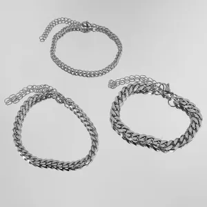 Classic Cuban Anklet Silver