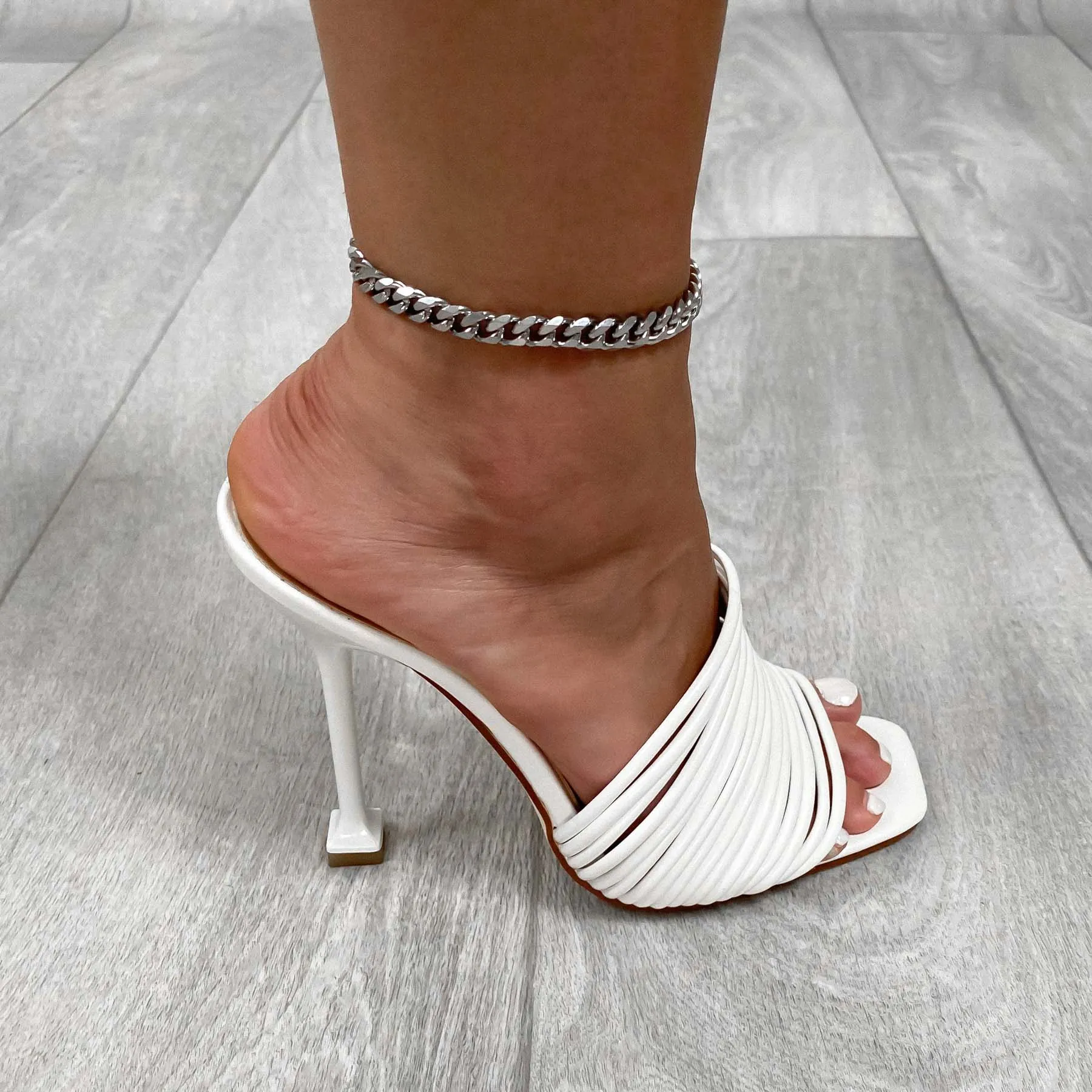 Classic Cuban Anklet Silver