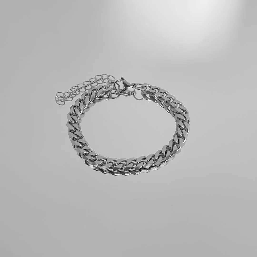 Classic Cuban Anklet Silver