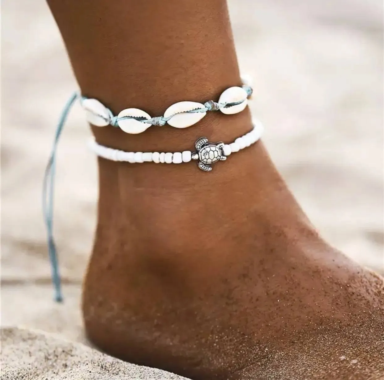 Cowrie Shell Anklets