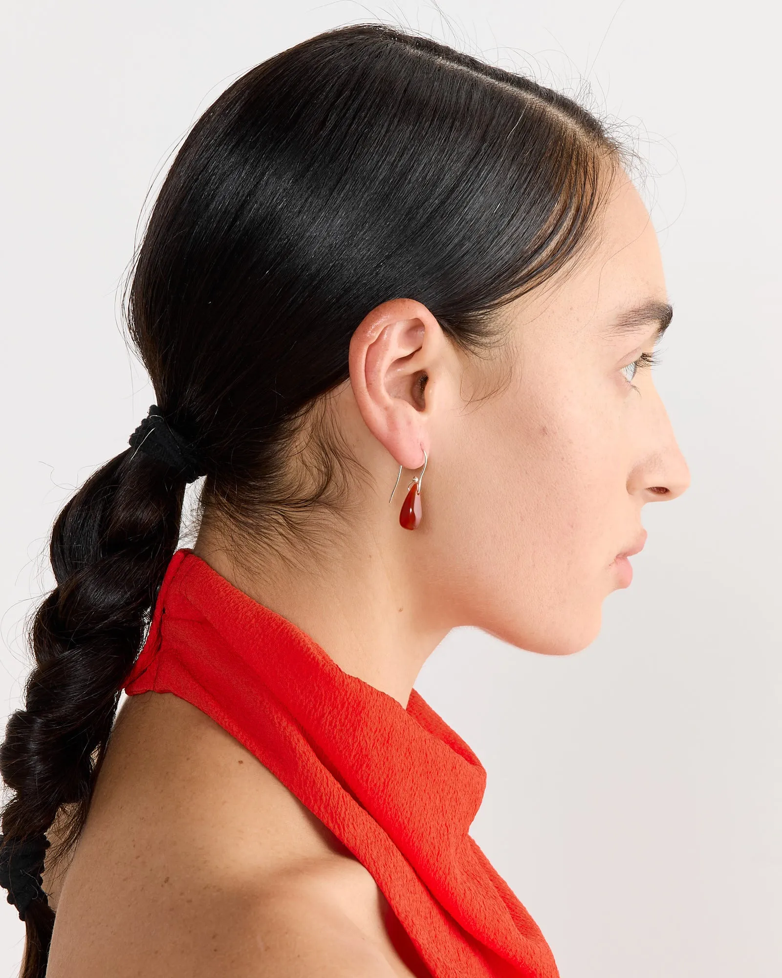 Droplet Earrings in Carnelian