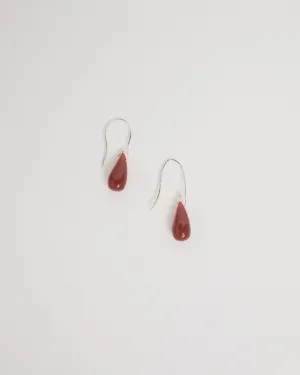 Droplet Earrings in Carnelian