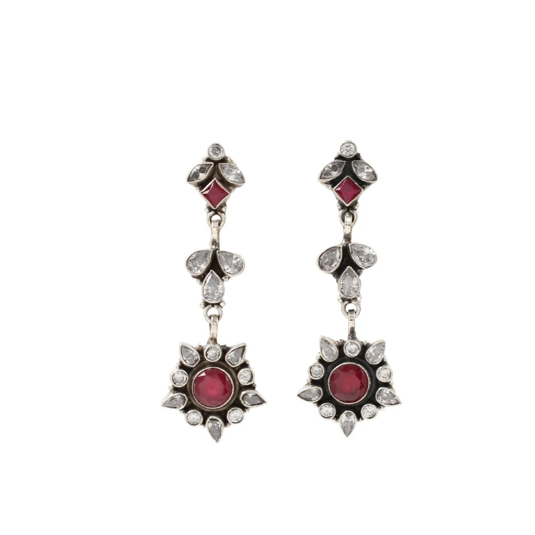 Elegant Craft: Sangeeta Boochra Handcrafted Silver Earrings