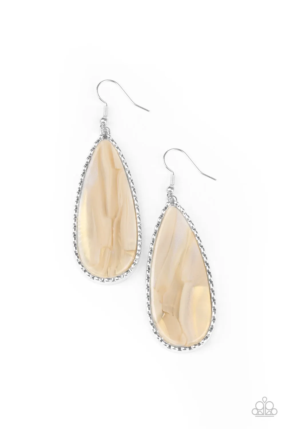 Ethereal Eloquence - White Earrings