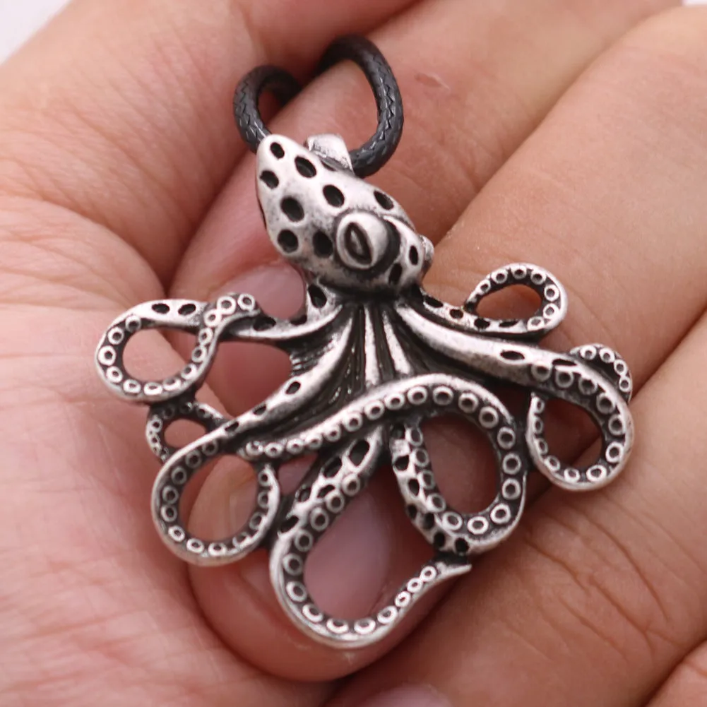 European and American Octopus Pendant Necklace from Norse Legacy Collection