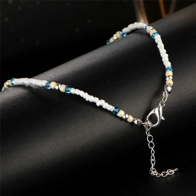 Fashion Bohemian Imitation pearls Starfish Charms Bracelets Anklets For Women