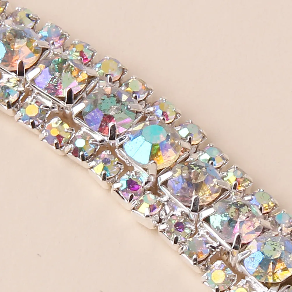 Fashion Shiny Diamond Bracelet Personality Metal Jewelry Women