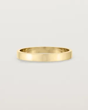 Flat Wedding Ring | 3mm